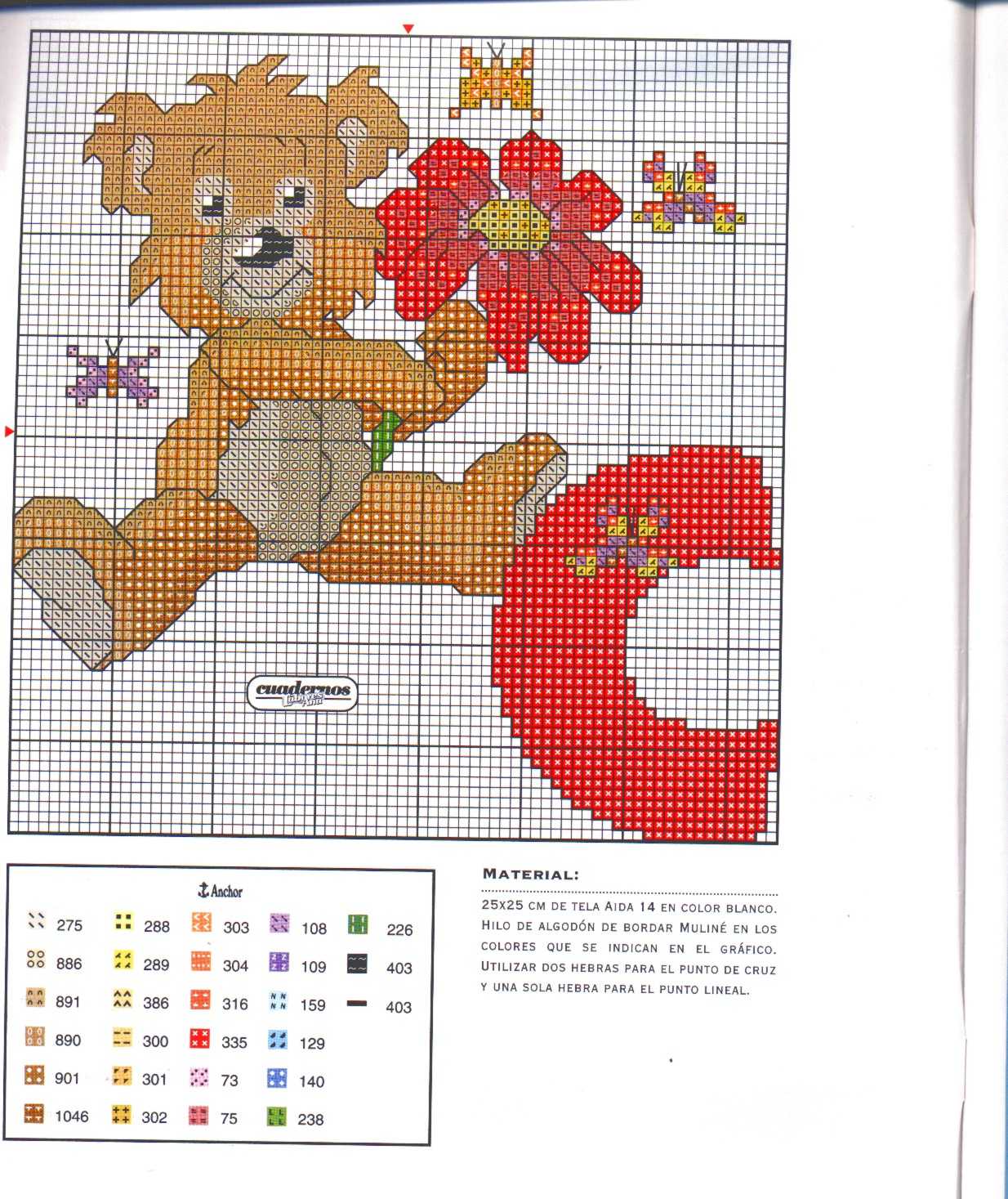 Baby cross stitch alphabet with teddy bears (3)