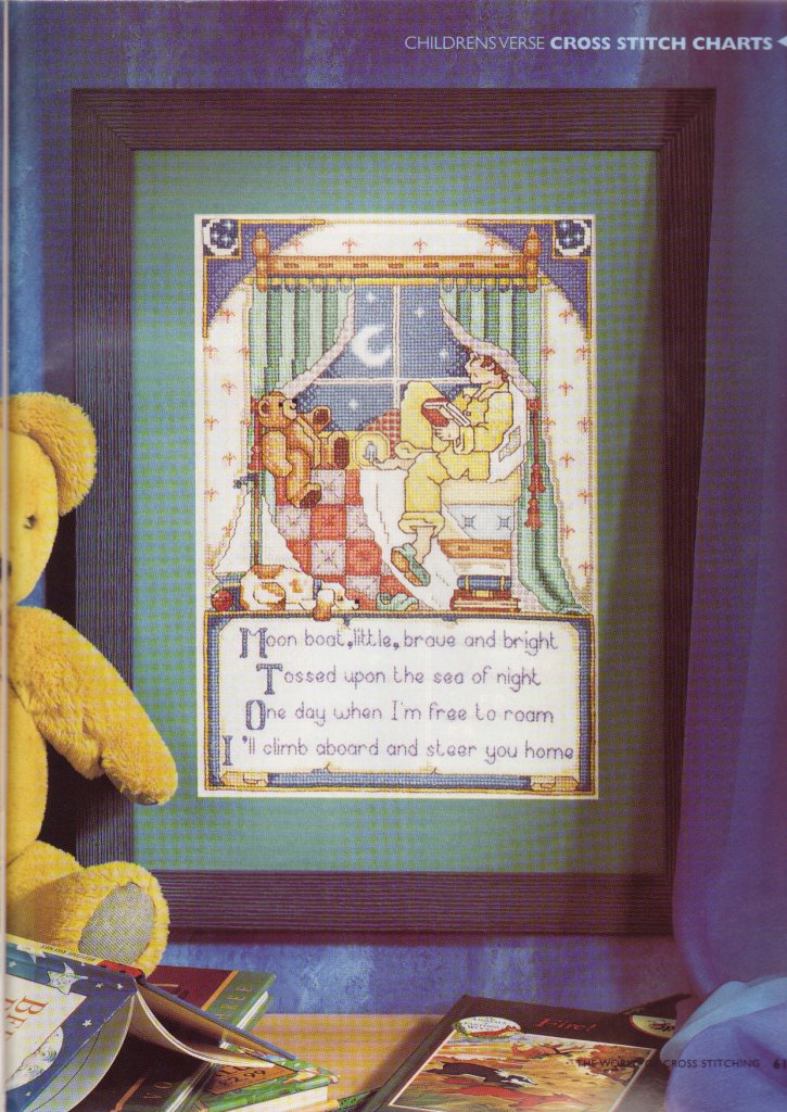 Baby painting with poem and teddy bear (2)