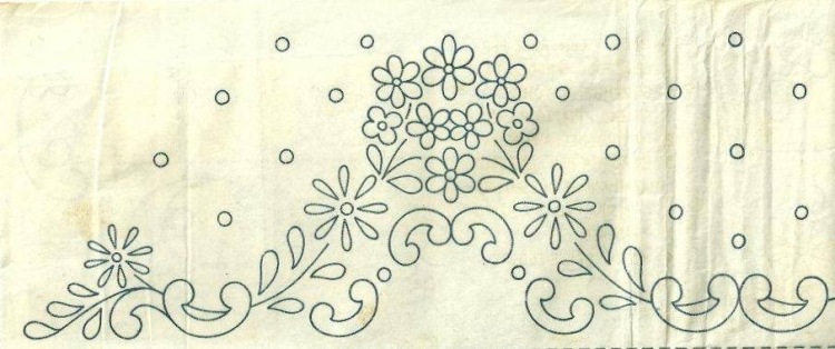 Baby sheet free hand embroidery design (2)