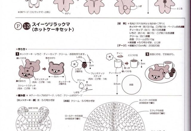 Bear in the overall amigurumi pattern(2)