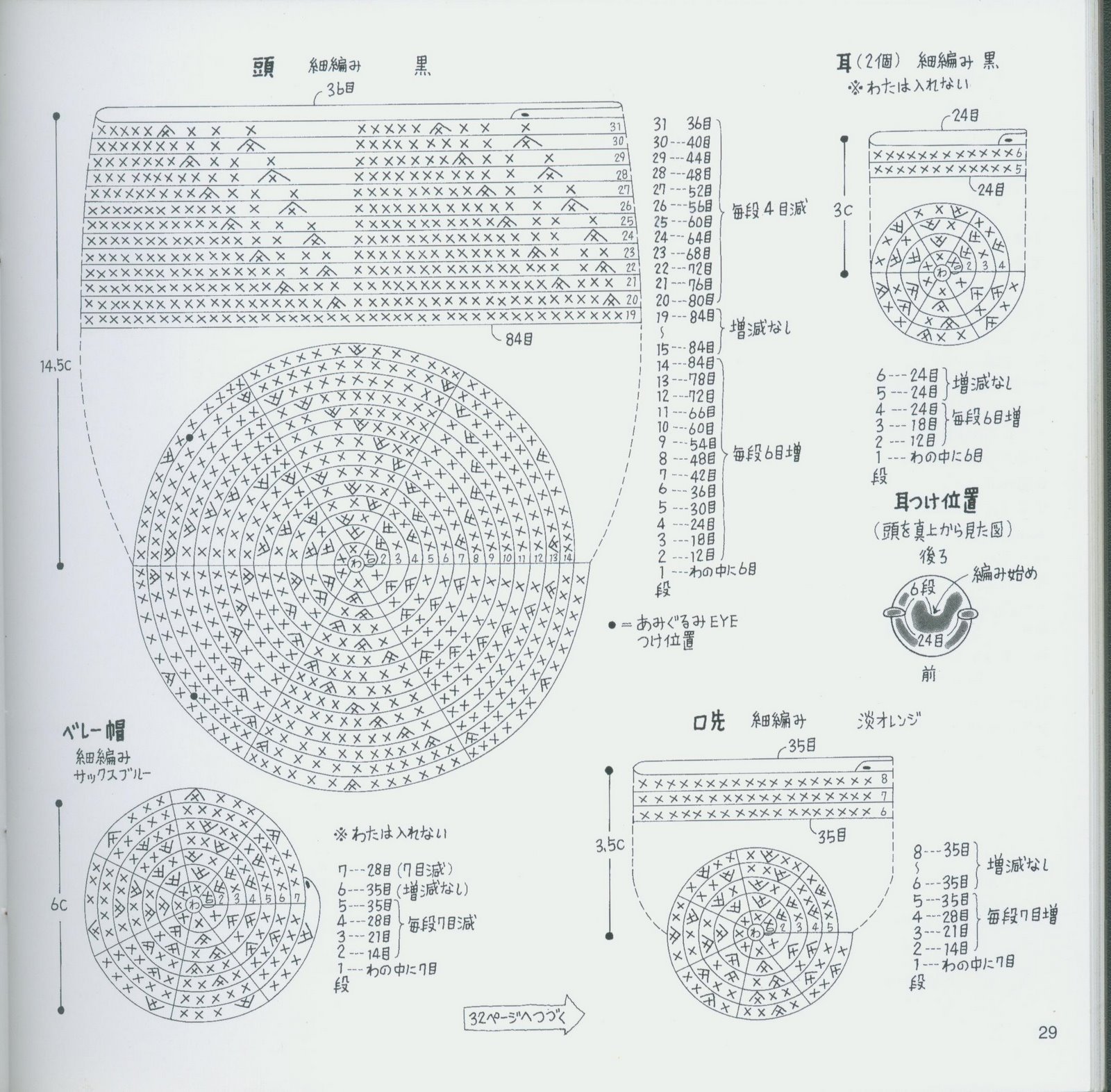 Bear male and female amigurumi pattern (3)