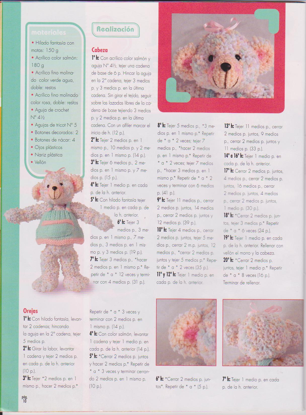 Bear with dress amigurumi pattern 1 (2)