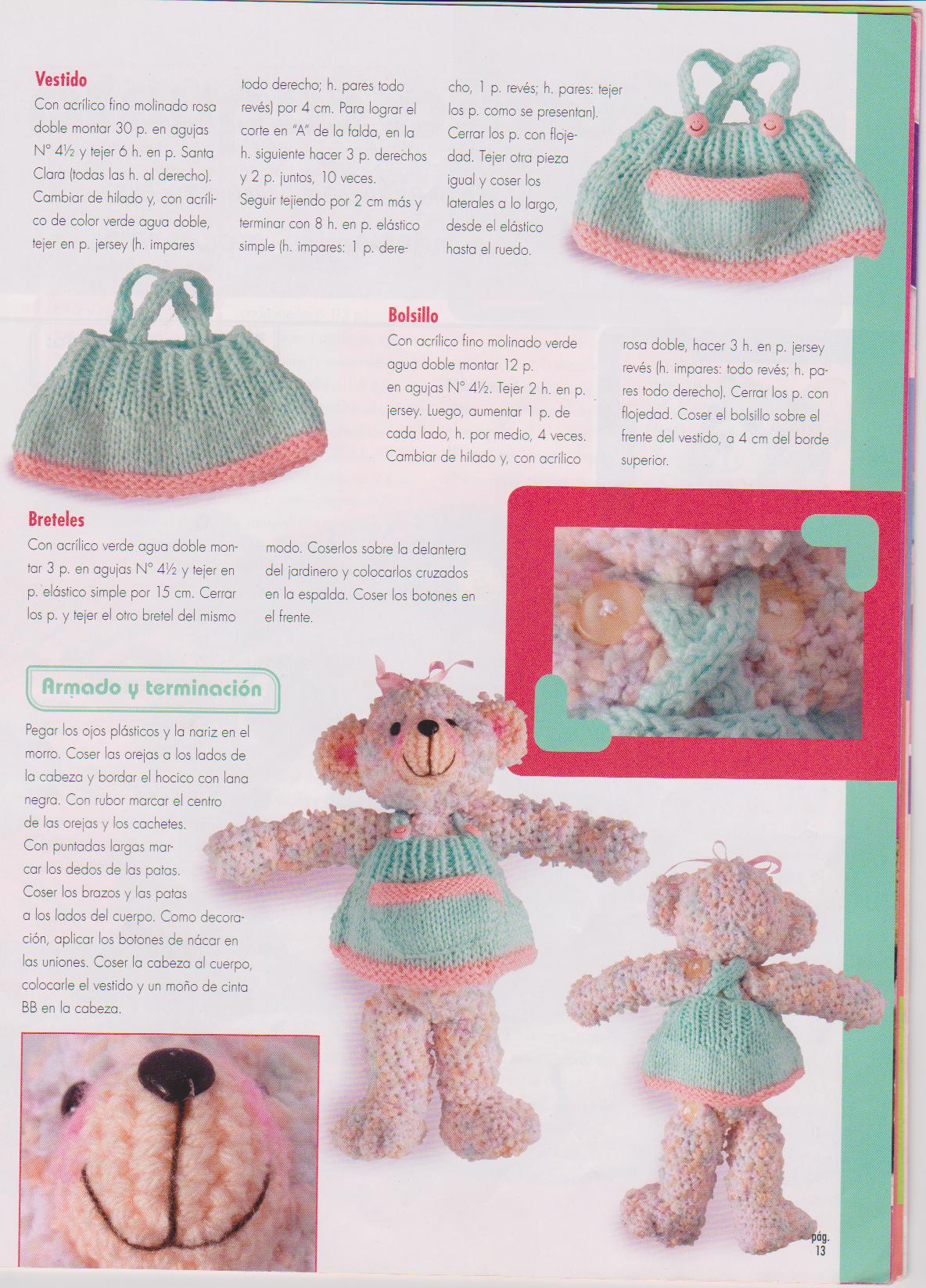 Bear with dress amigurumi pattern 1 (5)