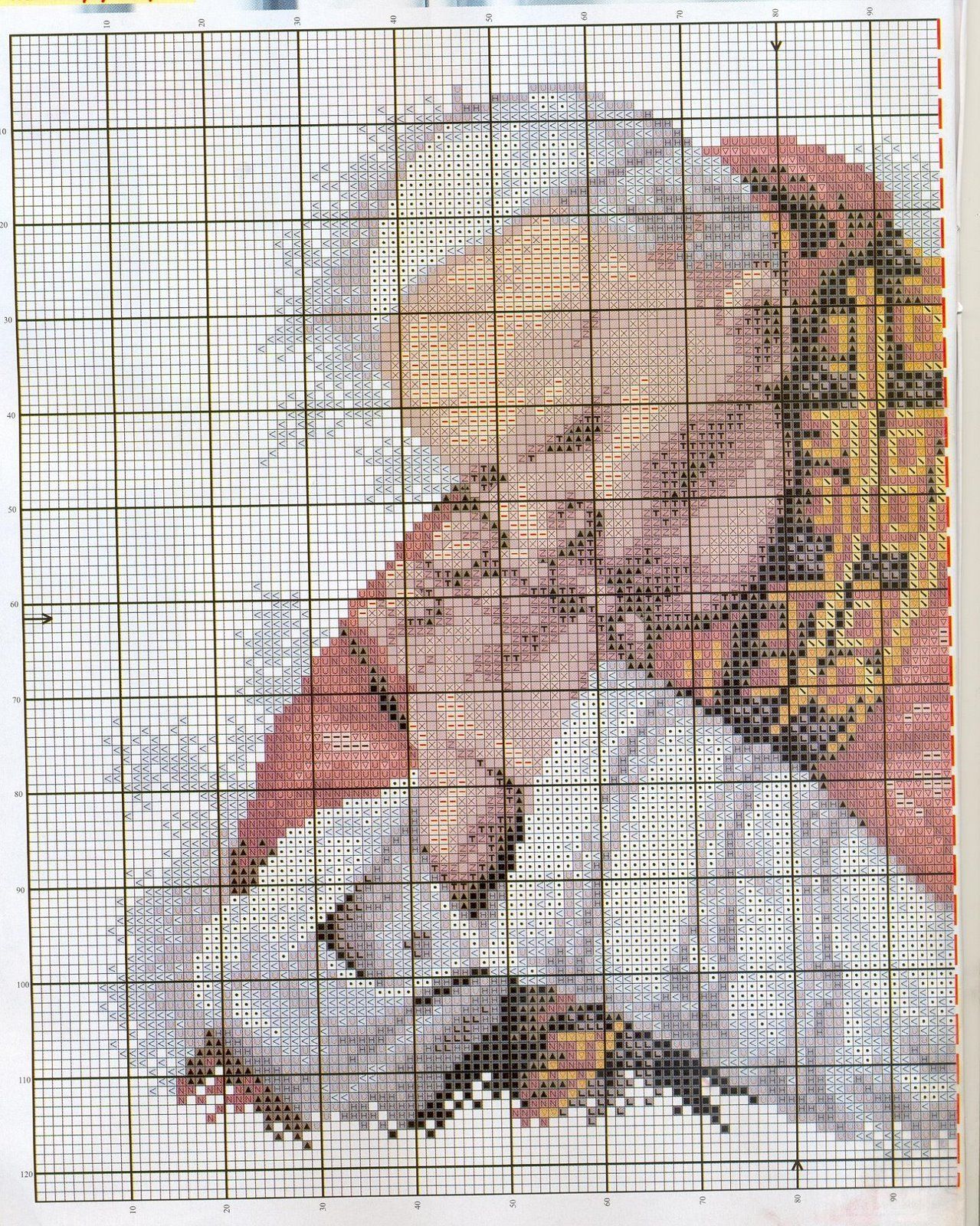 Beautiful Pope John Paul II cross stitch pattern (1)