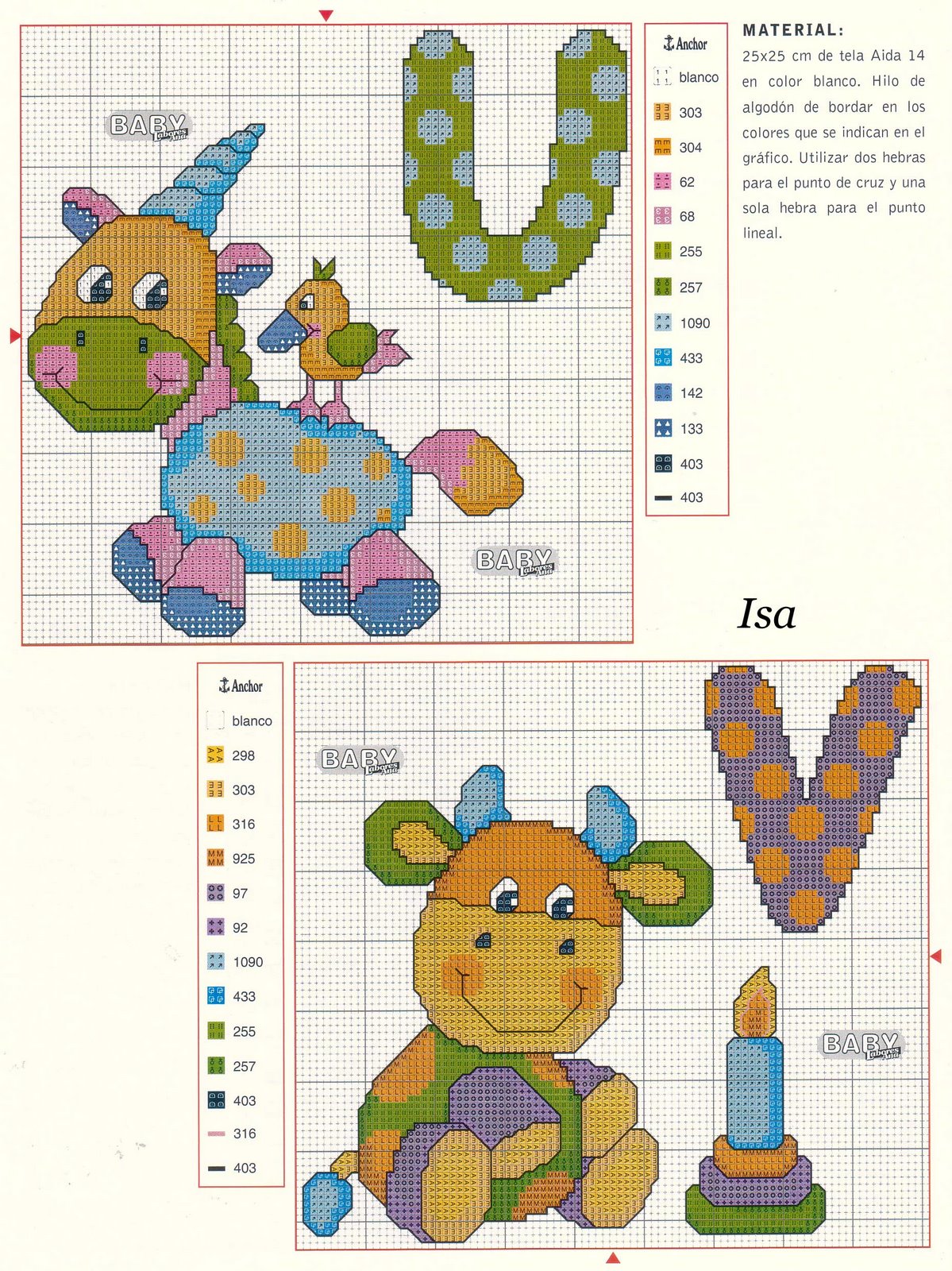 Beautiful cross stitch alphabet with small animals (13)