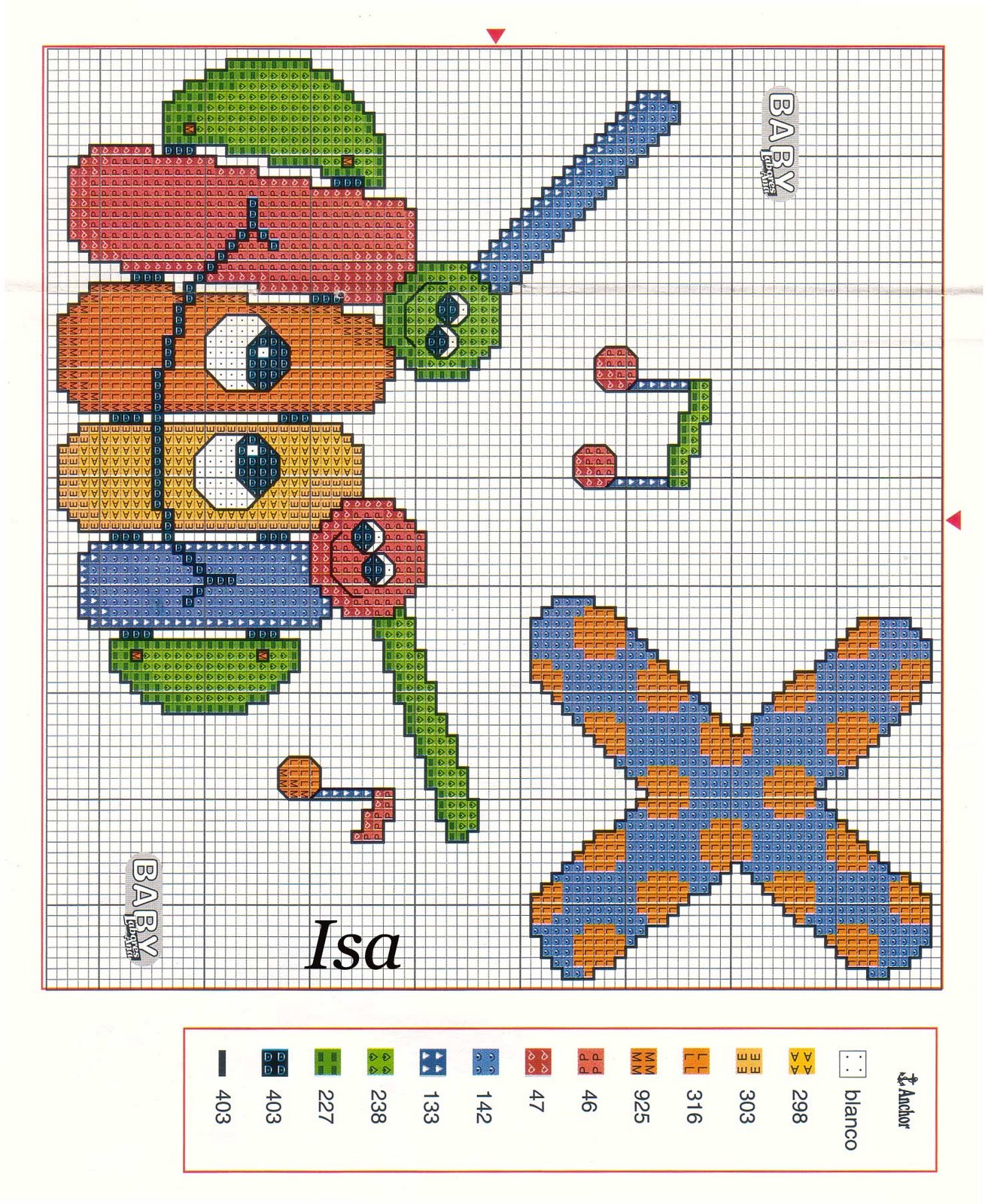 Beautiful cross stitch alphabet with small animals (15)