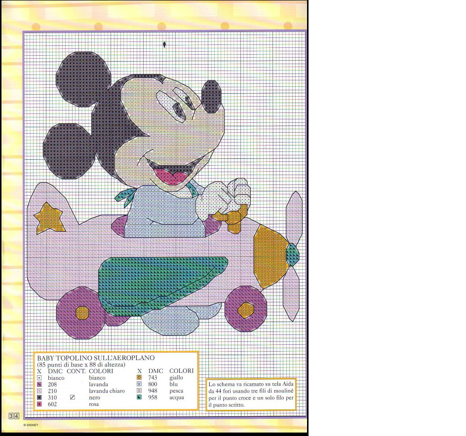 Beautiful cross stitch patterns Disney baby (5)