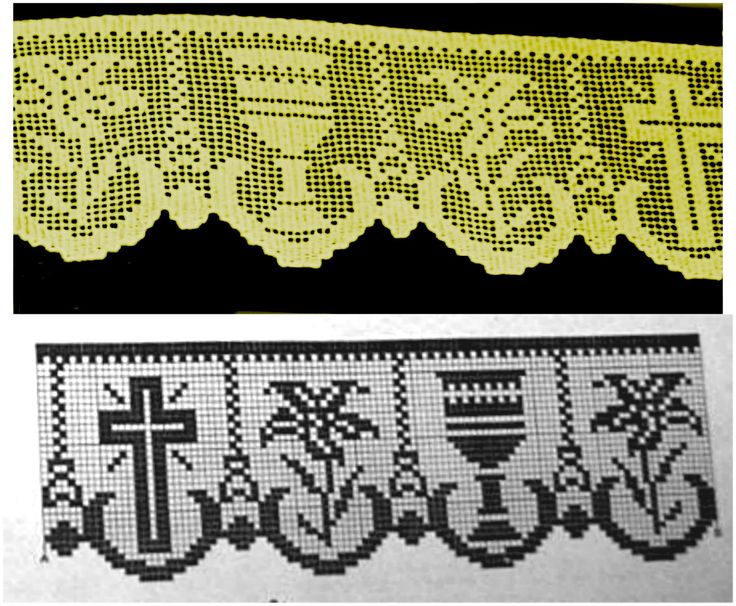 Border Altar free crochet filet pattern design download