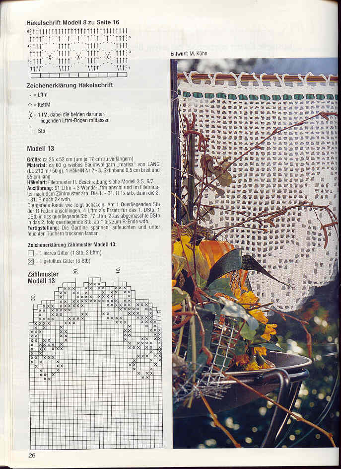 Border with small bows free crochet filet patterns