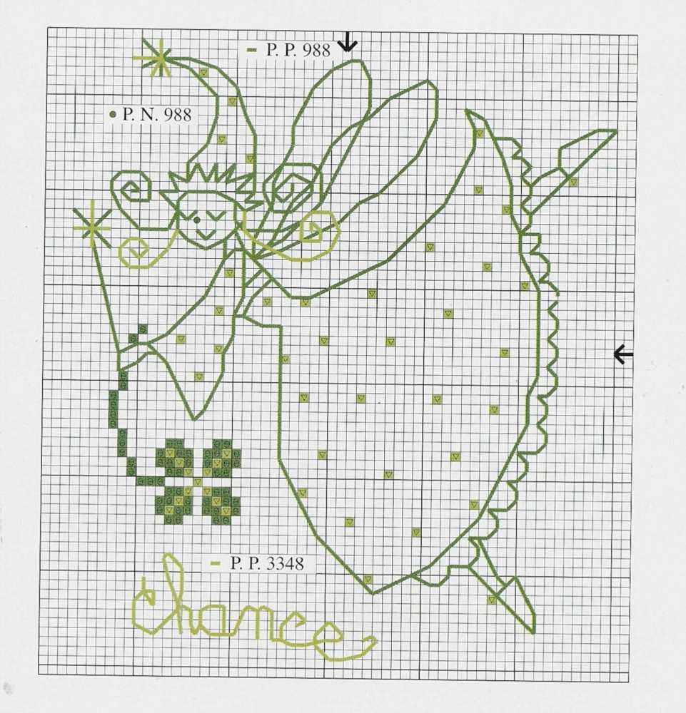 Butterfly Fairy of Fortune with four-leaf clover