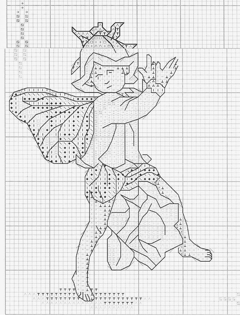 Butterfly Fairy with violet flower (2)