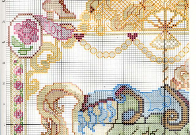 Carousel with horses cross stitch pattern (3)