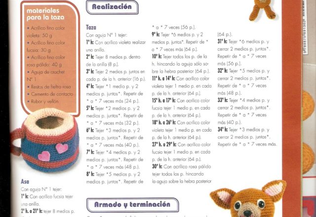 Chihuahua dog in the cup amigurumi pattern 1 (5)