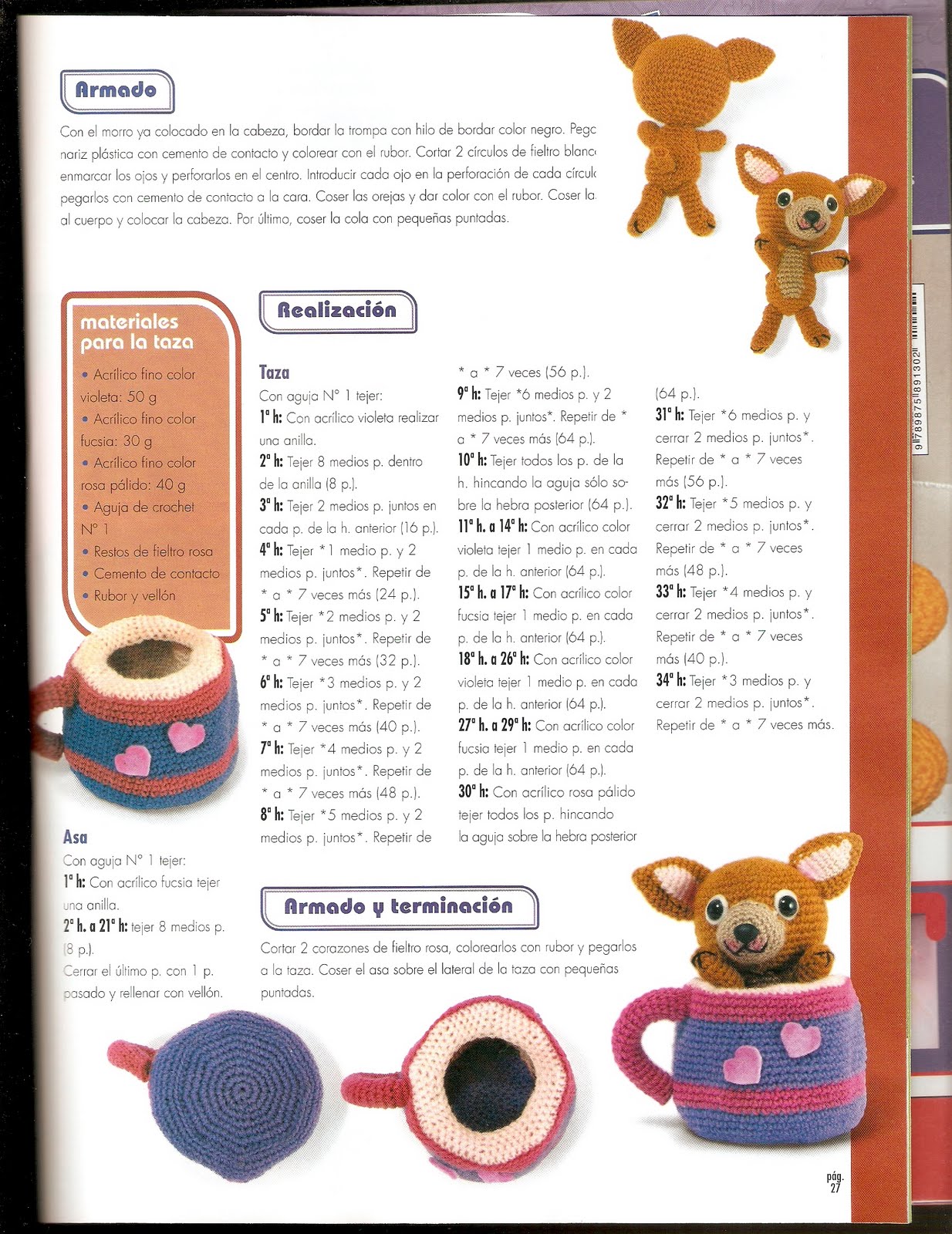 Chihuahua dog in the cup amigurumi pattern 1 (5)