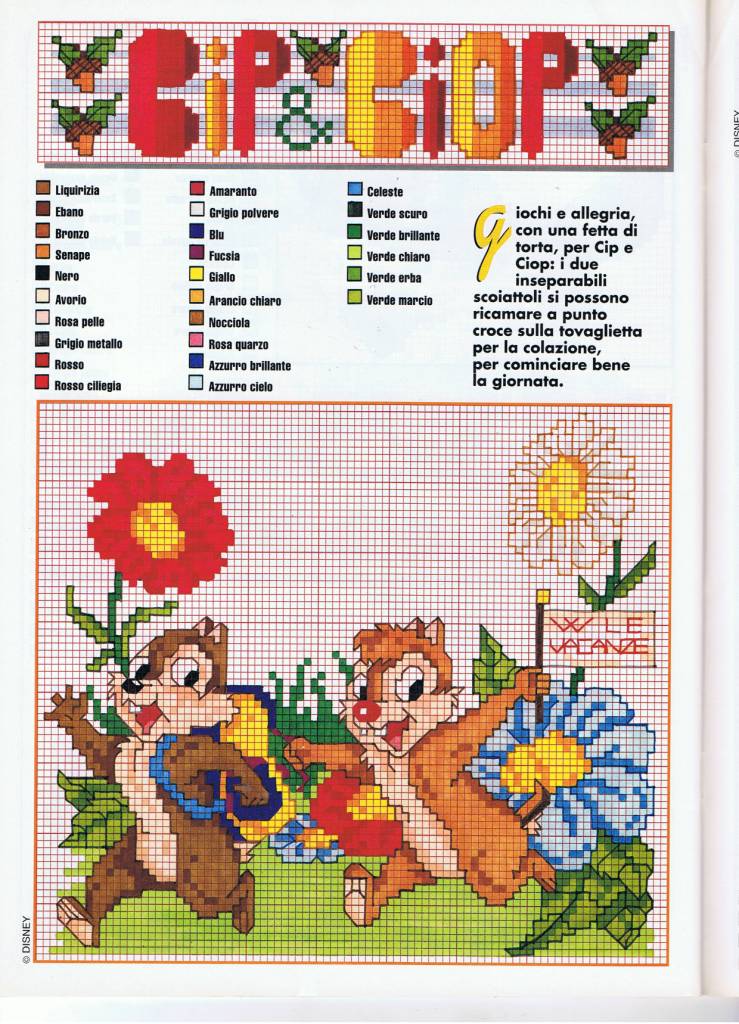 Chip ’n’ Dale among the flowers