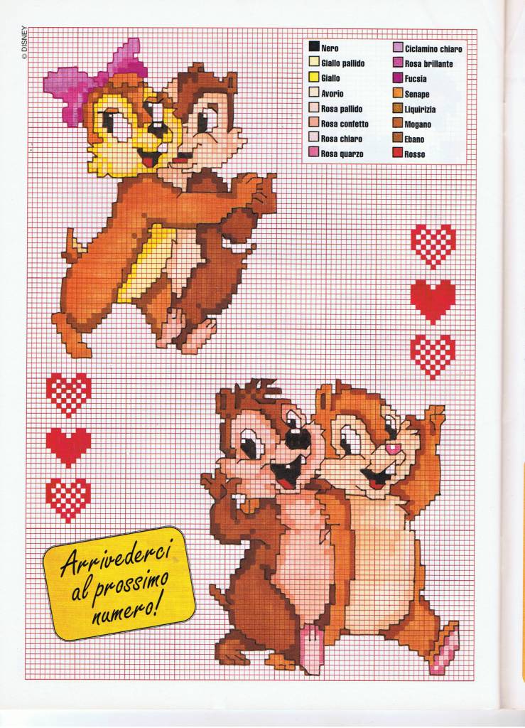 Chip ’n’ Dale and Cindy with hearts