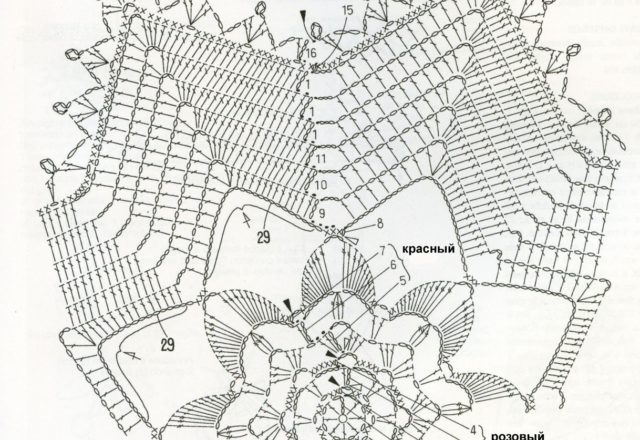 Chirstmas round doily (2)