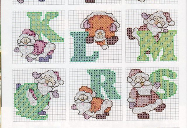 Christmas alphabet with Santa Claus (2)