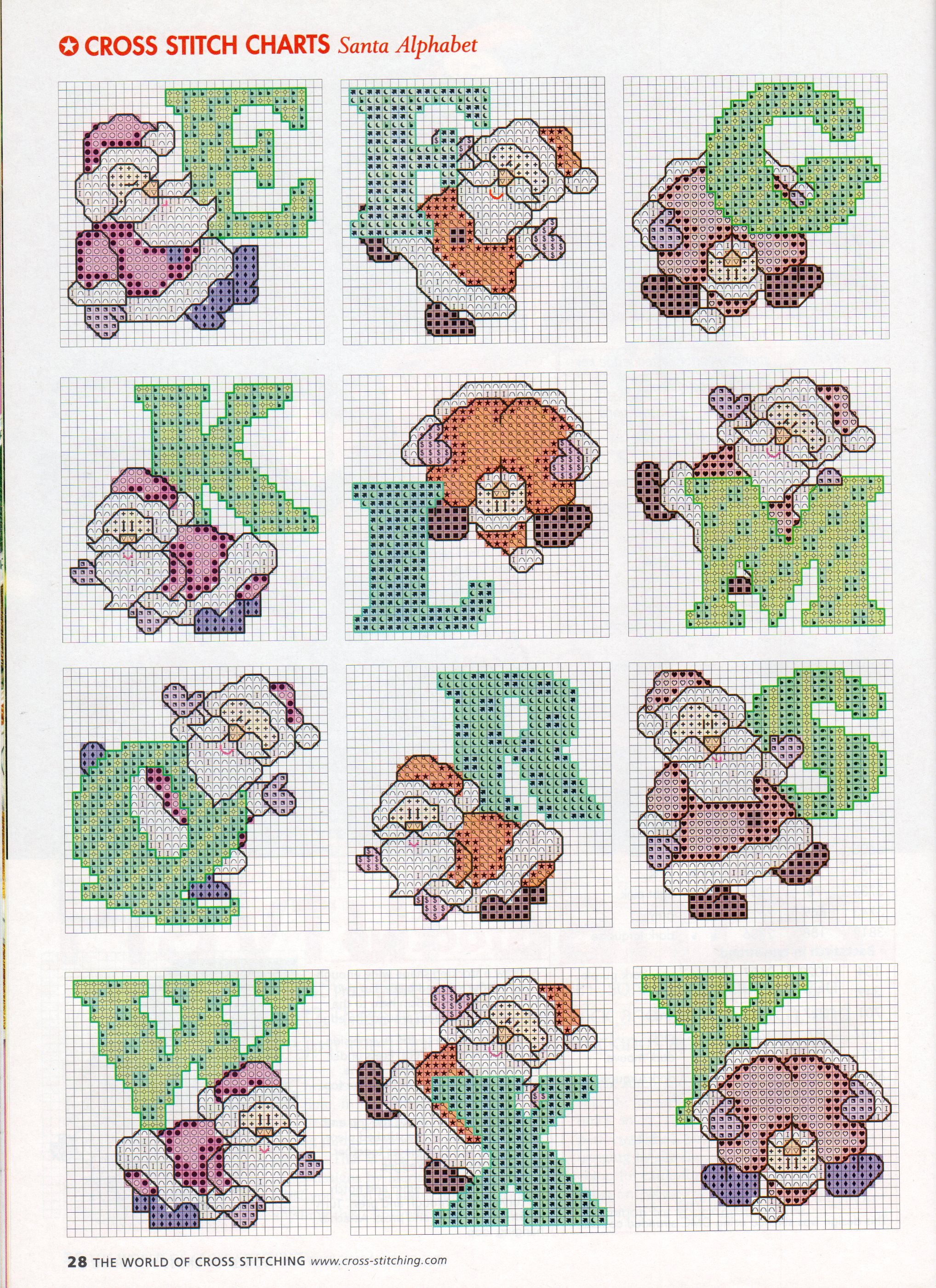 Christmas alphabet with Santa Claus (2)