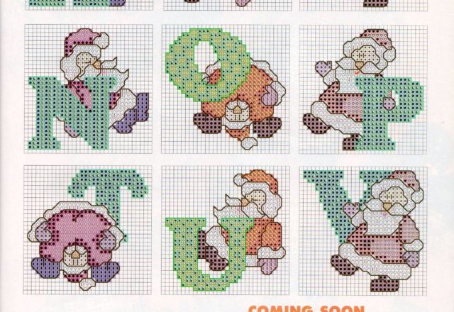 Christmas alphabet with Santa Claus (3)