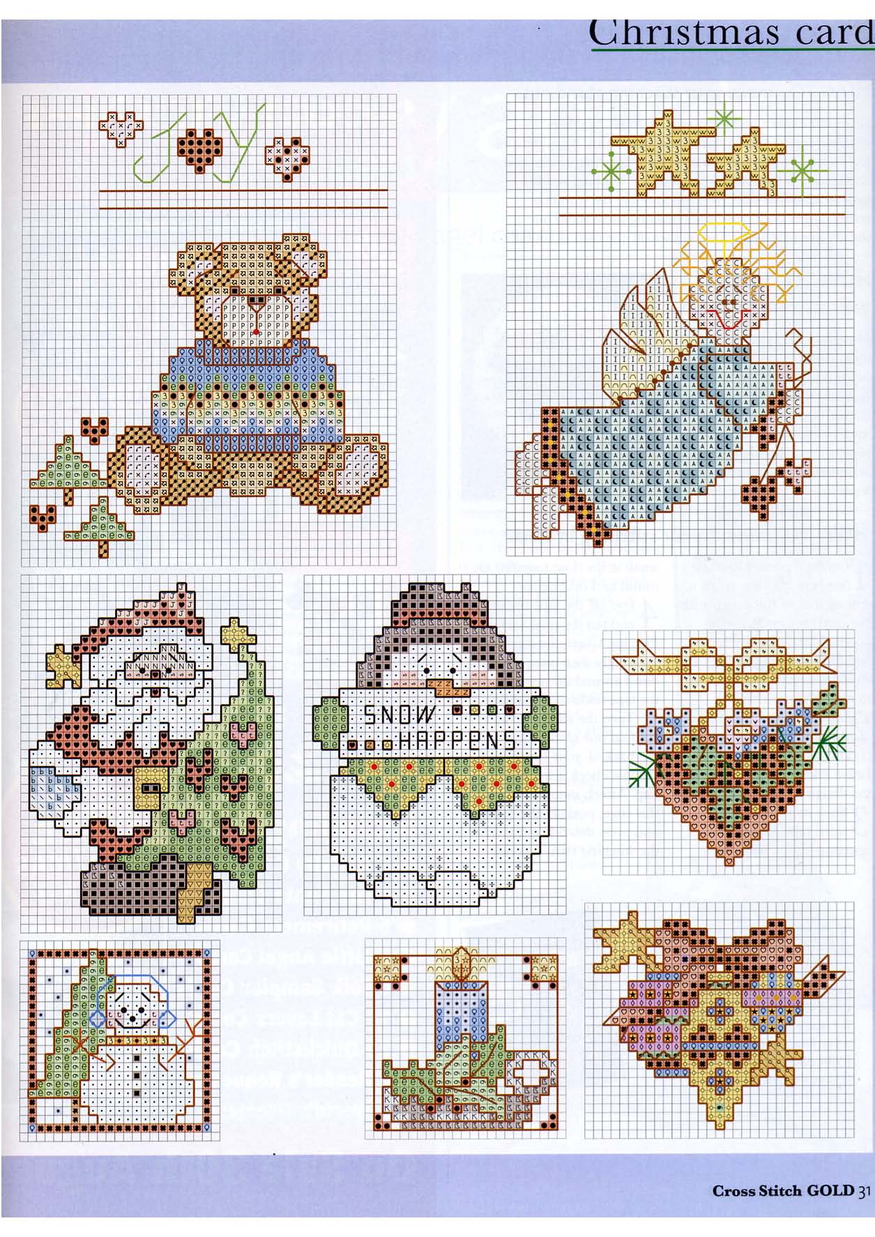 Christmas cards cross stitch patterm (4)
