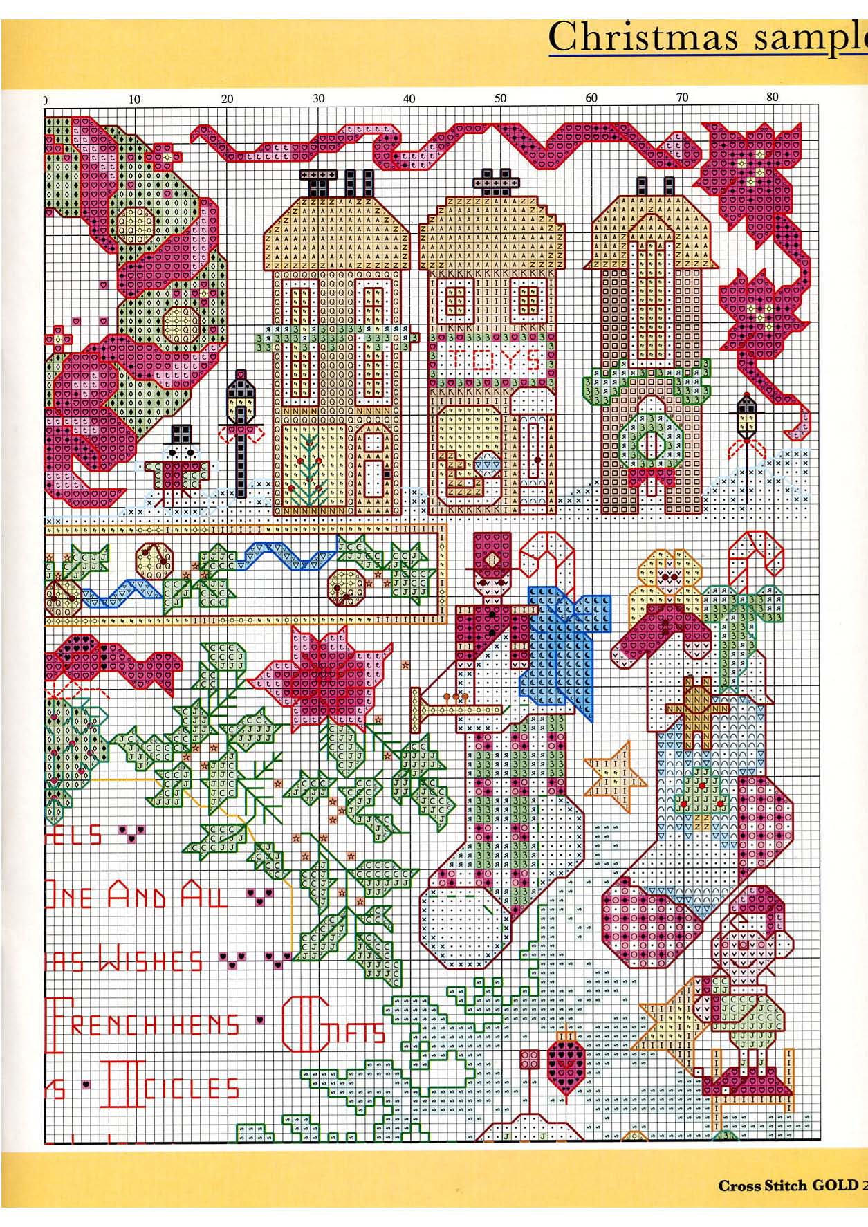 Christmas sampler with lots of details (3)