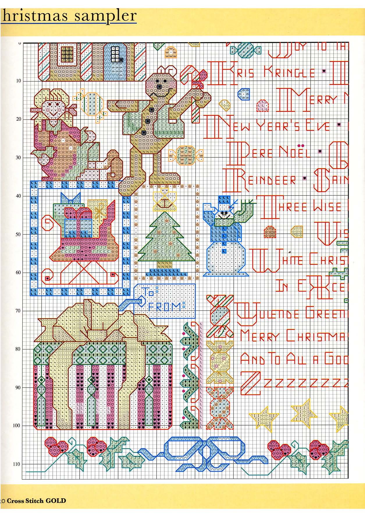 Christmas sampler with lots of details (4)