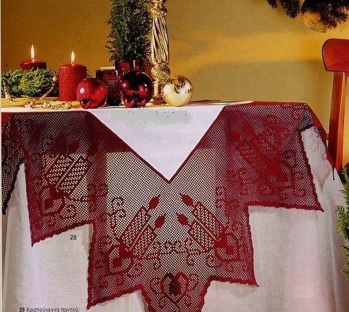 Christmas tablecloth filet (1)