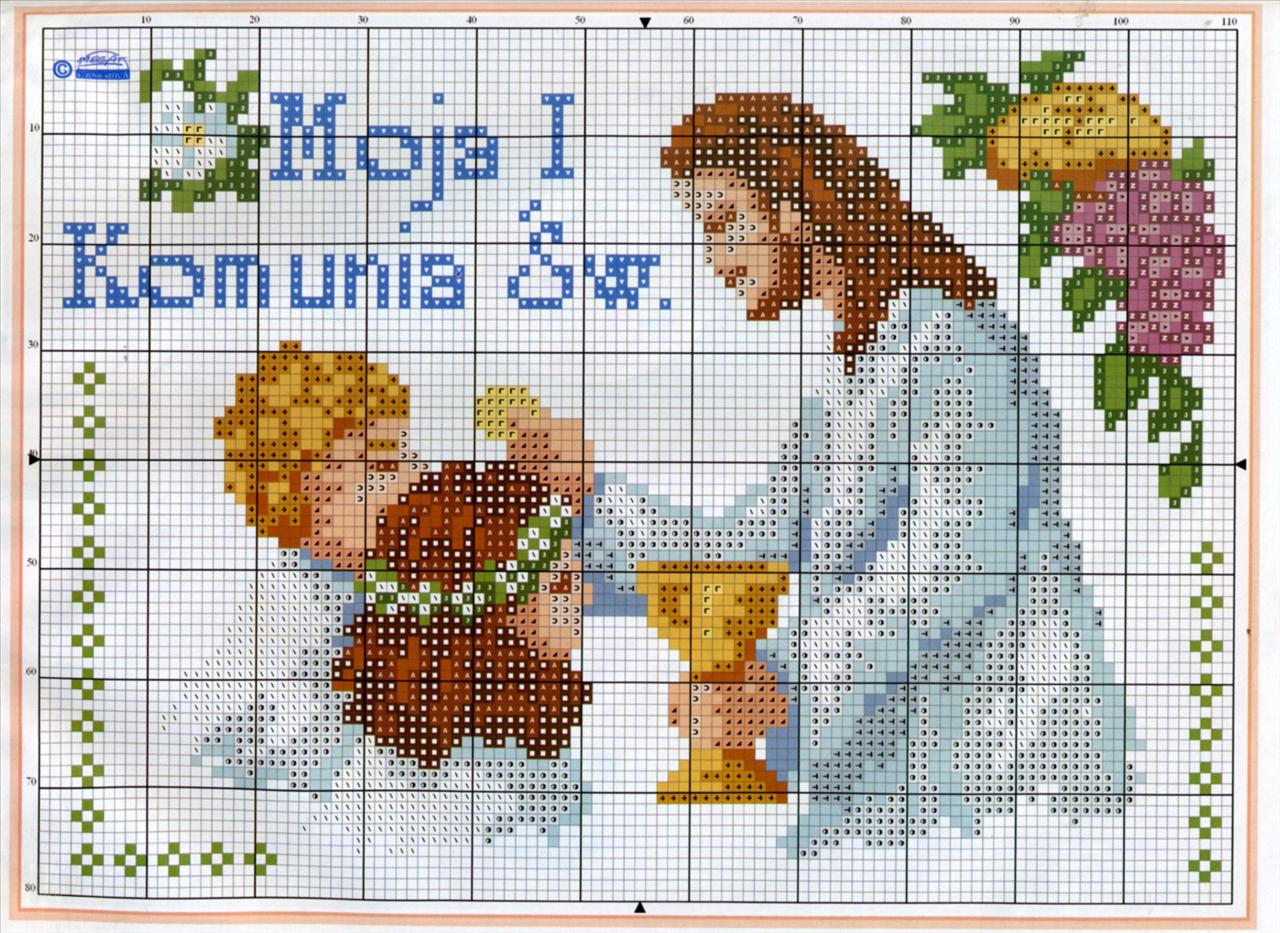 Communion with Jesus cross stitch pattern (2)