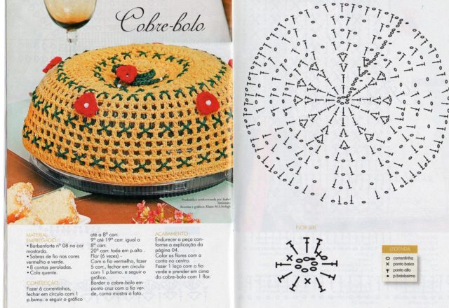 Cover cake crochet