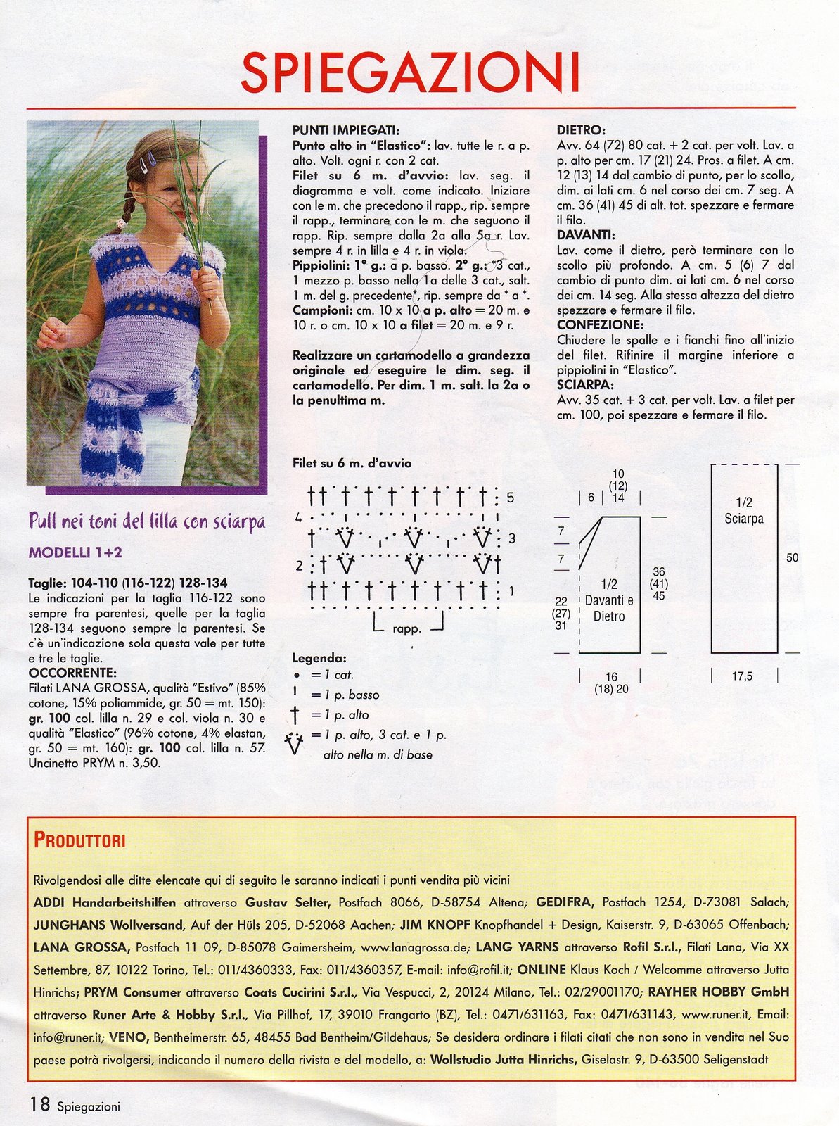 Crochet Child Lilac pull and scarf (2)