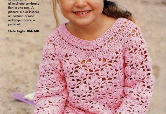 Crochet Child Raglan Pullover (1)