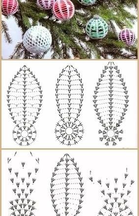 Crochet Christmas balls (3)