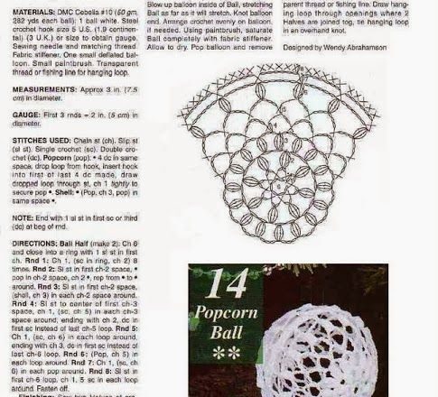 Crochet Christmas balls (6)