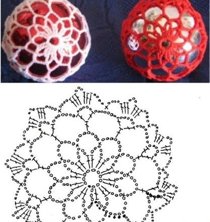 Crochet Christmas balls (7)