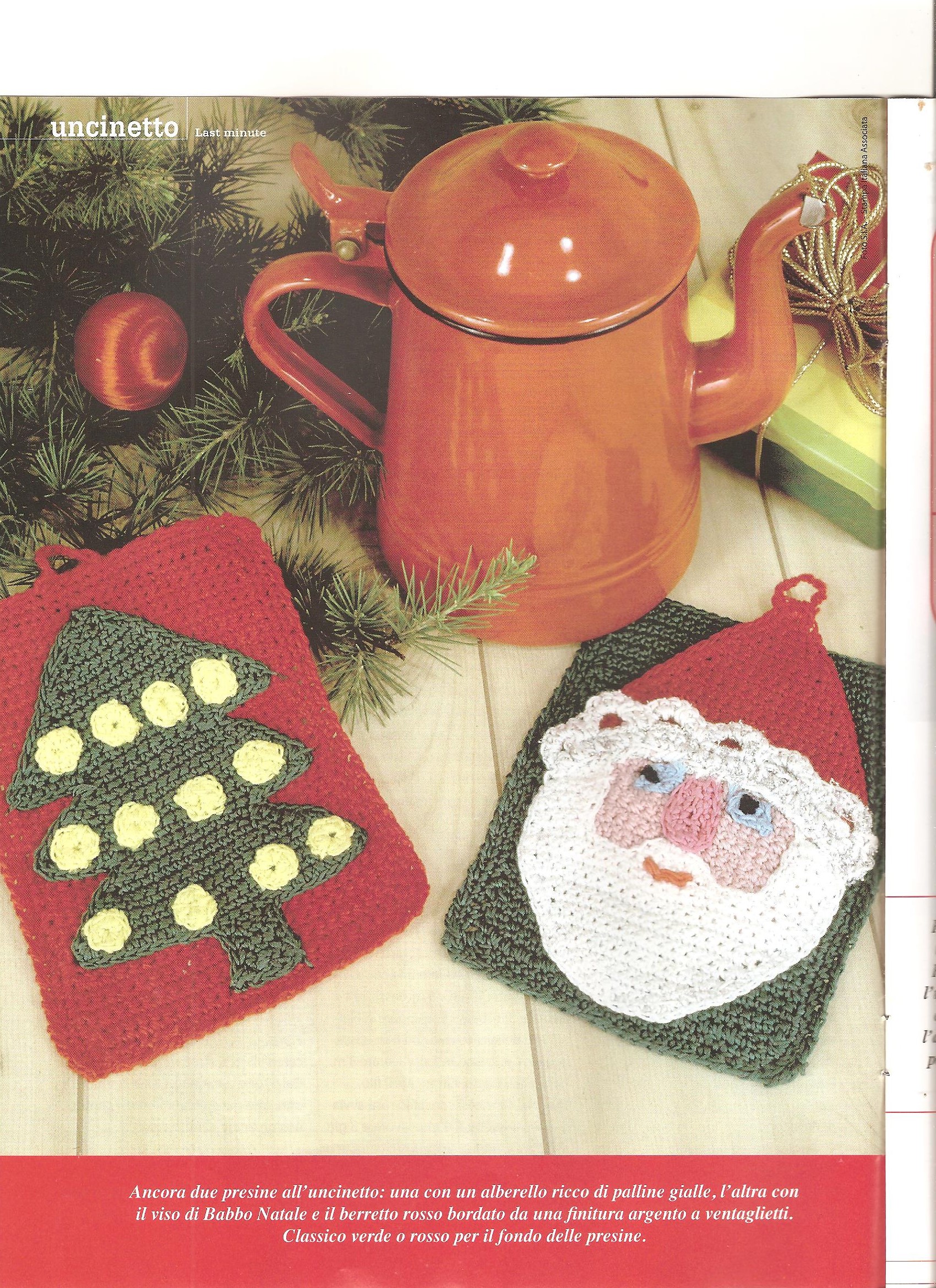 Crochet Christmas potholders (5)