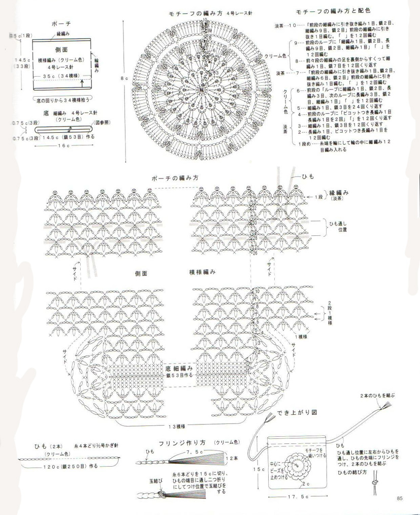 Crochet bag and bring handkerchiefs (5)