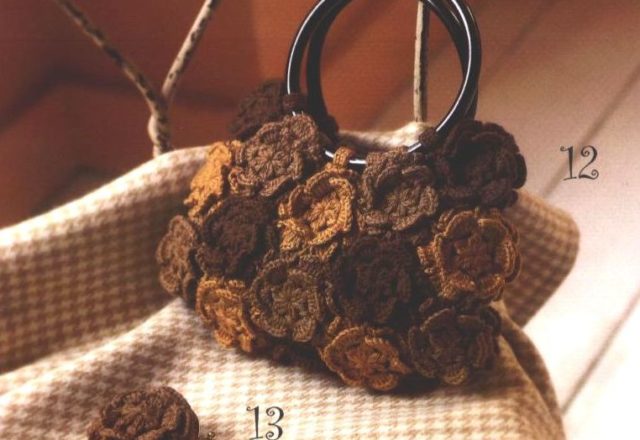 Crochet bag and purse flowers (1)
