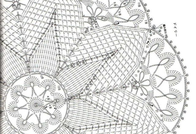 Crochet beautifulChristmas round doily (3)