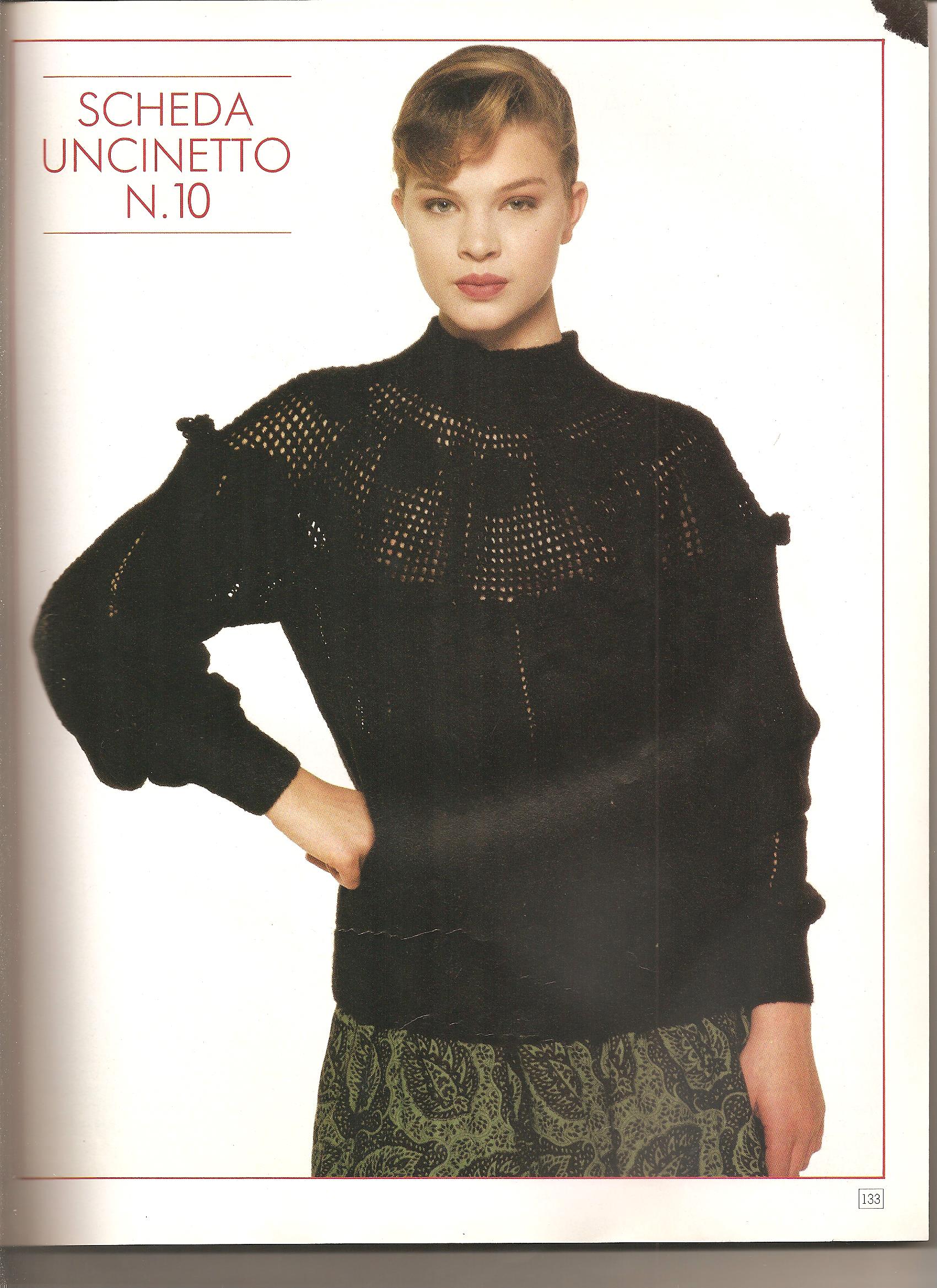 Crochet black pullover (1)