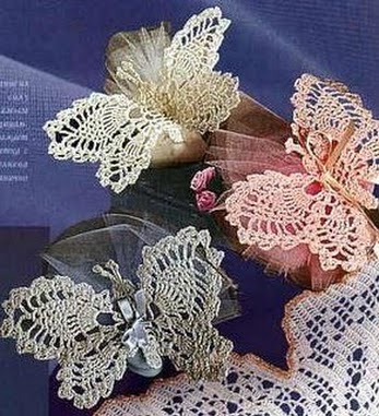 Crochet butterfly flat cone (1)