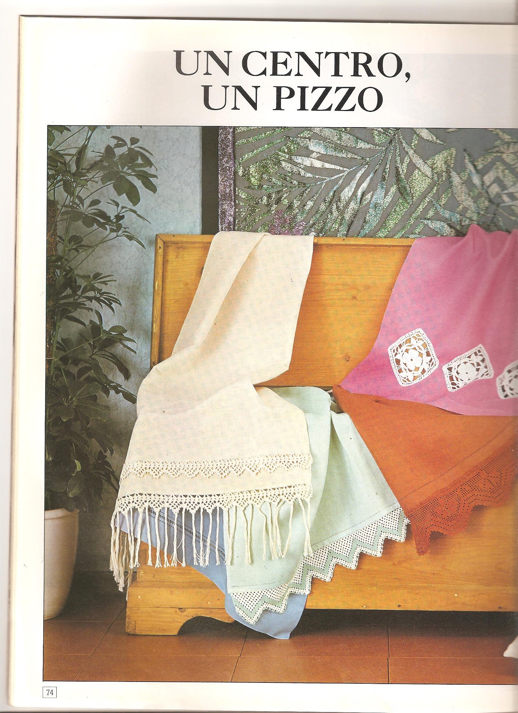 Crochet colorful border towels (1)