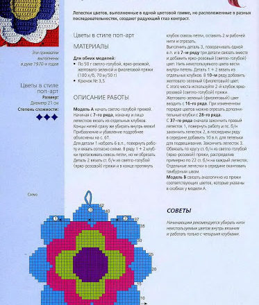 Crochet colorful flower potholder (2)