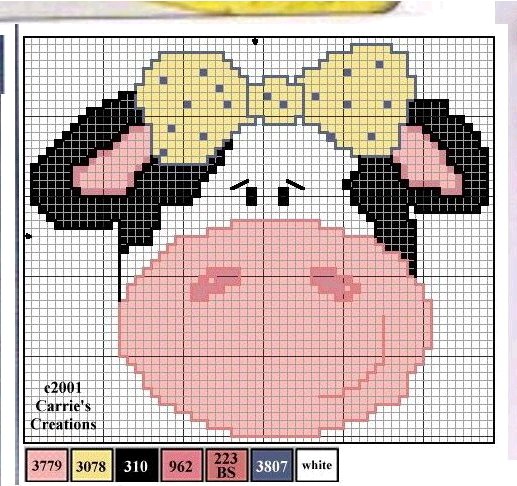Crochet cow potholder (2)