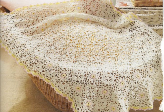 Crochet daisy baby blanket (1)