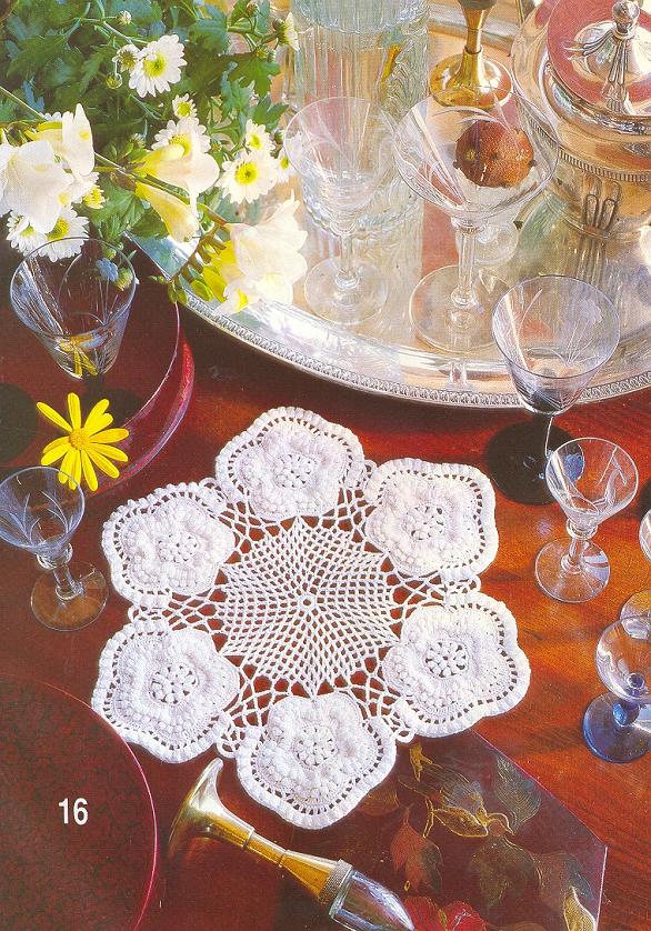 Crochet doily daisy flower petals (1)