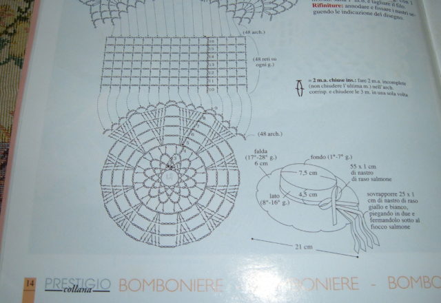 Crochet favors starched hat (2)