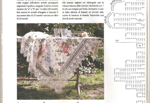Crochet filet border for table cloths (3)