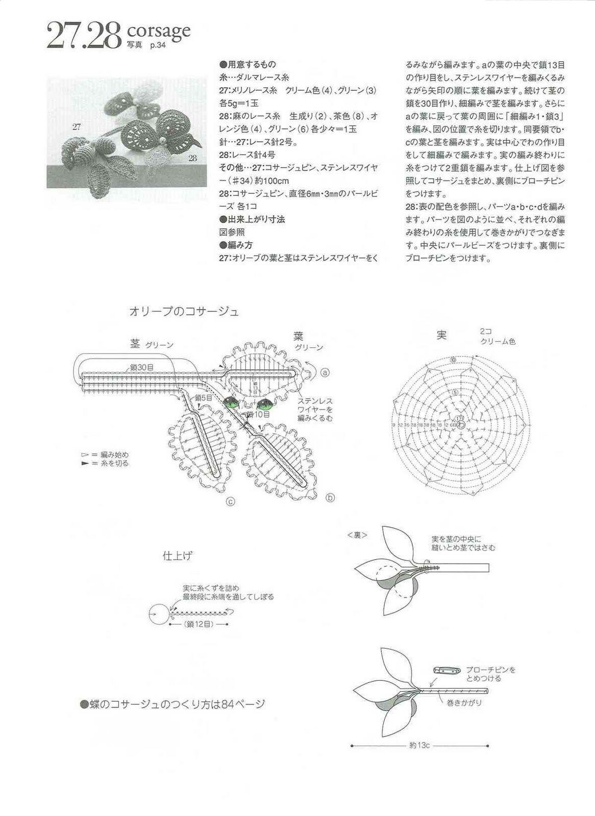 Crochet flower and butterfly (2)