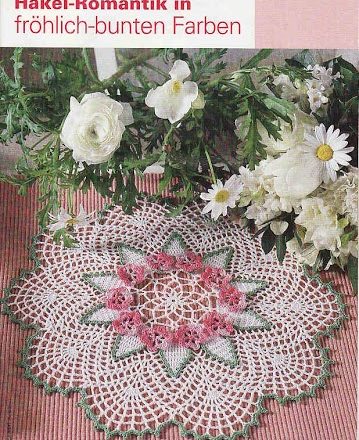 Crochet flowers Round doily (1)